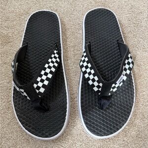 Vans Checkered Black and White Sandals